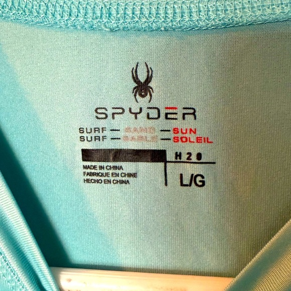 Spyder Men's Sz L Short Sleeve Surf & Swim Shirt Quick Dry Rash Guard ๐๐โโ๏ธ๐โโ๏ธ - Picture 3 of 4